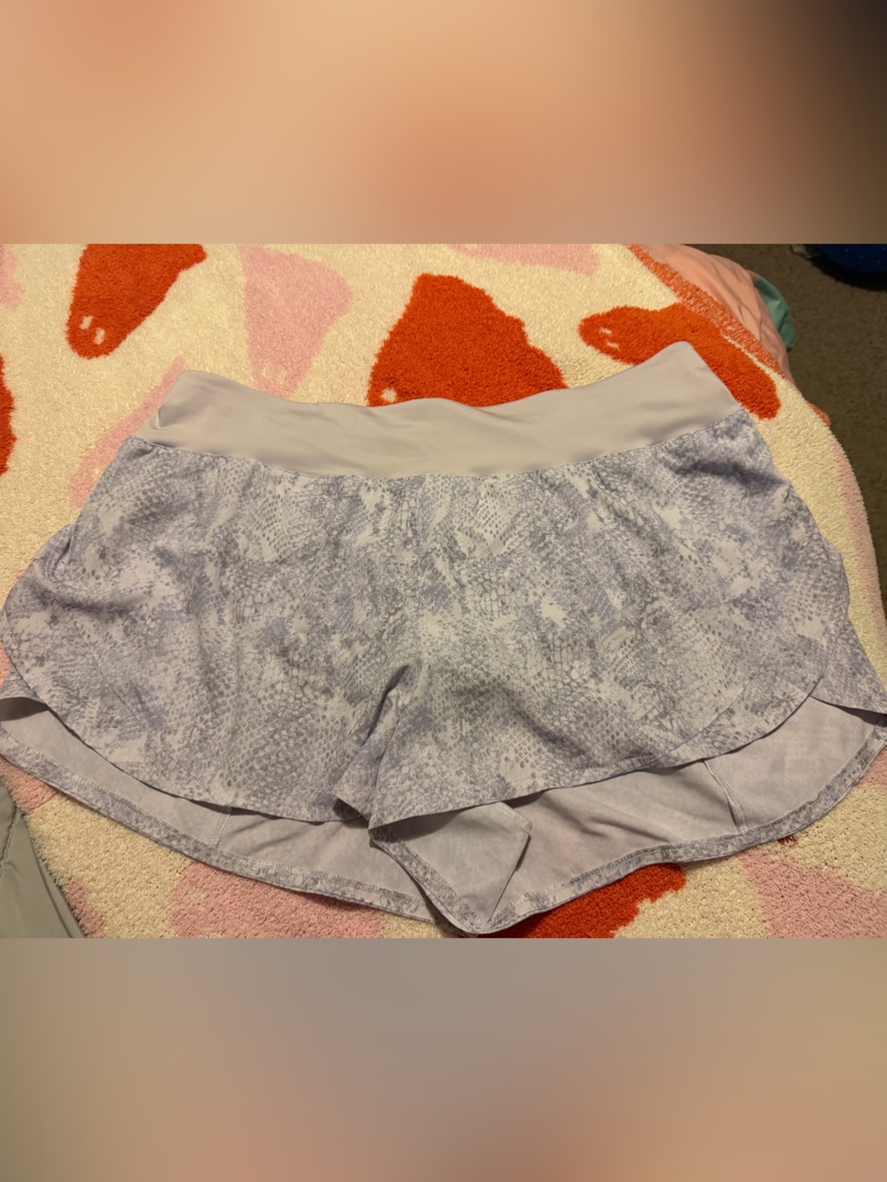 Avia Lilac Printed Athletic Shorts